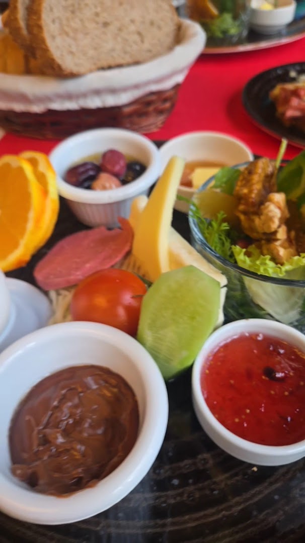 74 Hotel: appetizing hotel breakfast spread