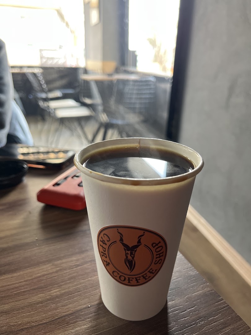 Capra Coffee Shop: clear photo of branded coffee