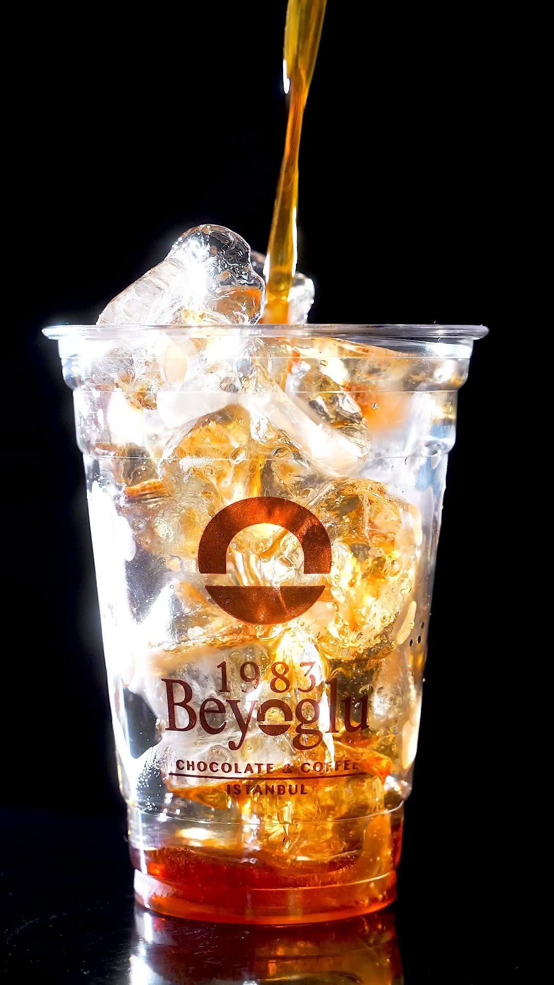 1983 Beyoğlu Çikolata & Kahve: professional product photography of iced coffee