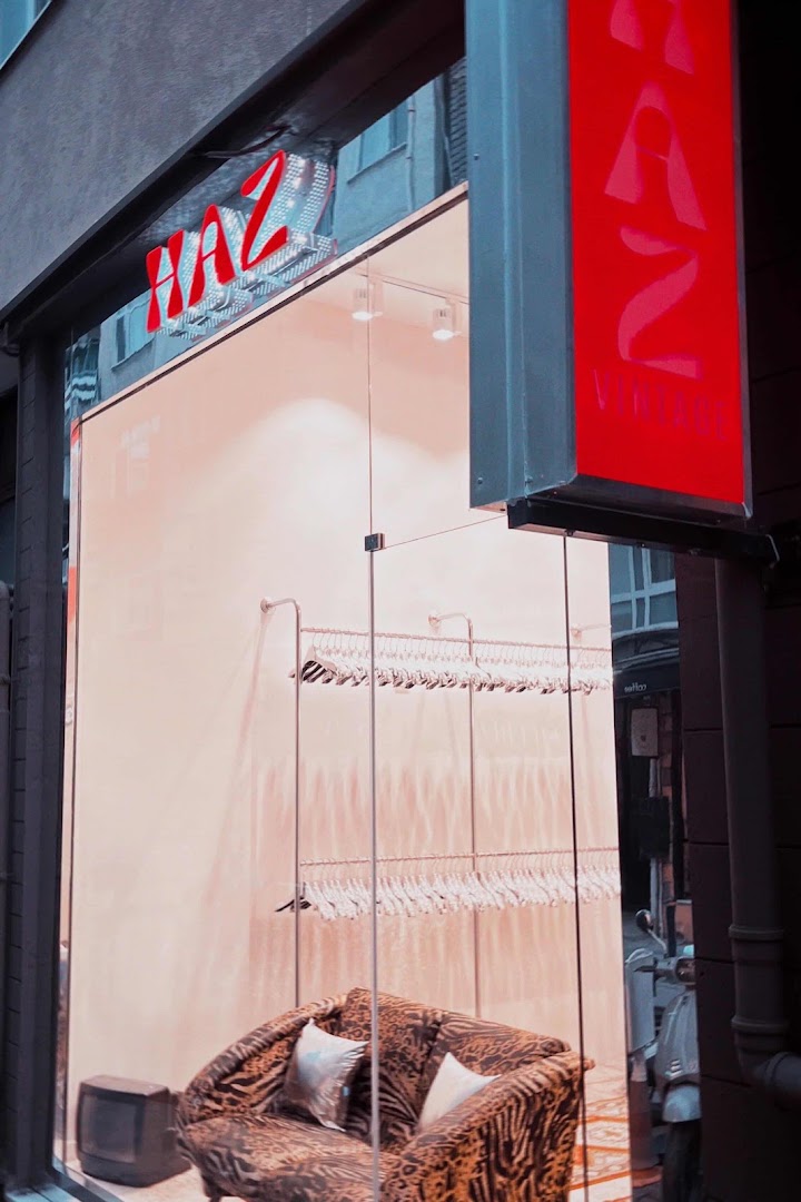 Haz Vintage: clear storefront and interior display