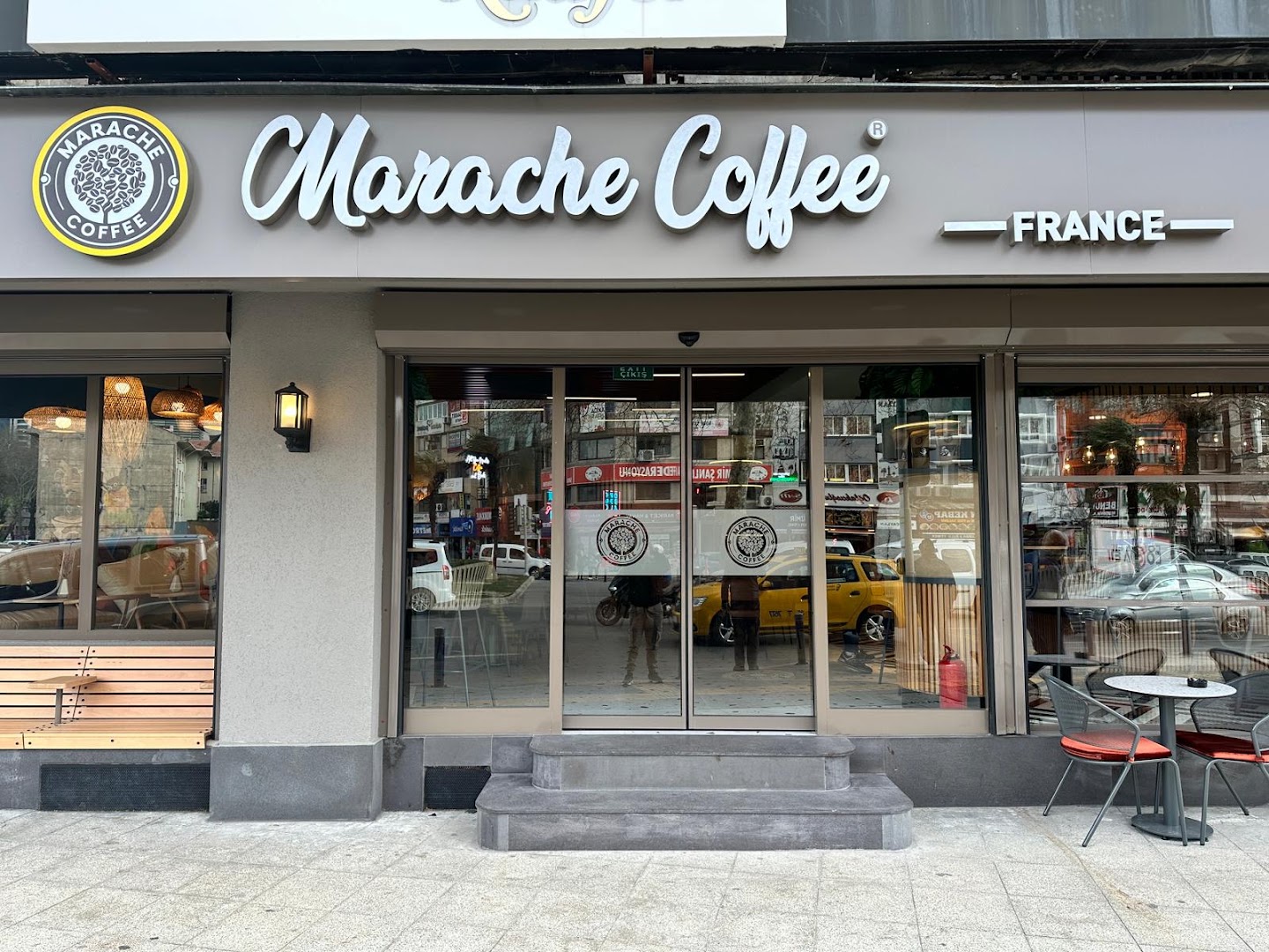 Marache Coffee: clear, professional storefront photo
