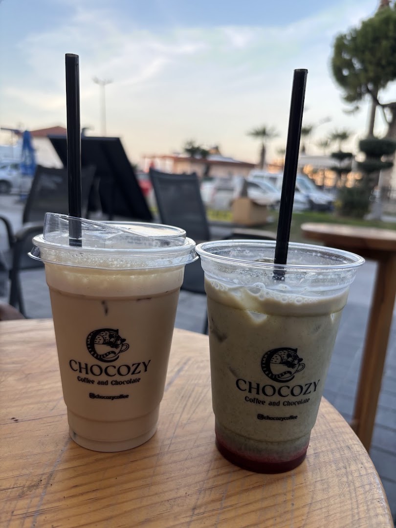 Chocozy Coffee Chocolate & Breakfast: clear photo of branded drinks