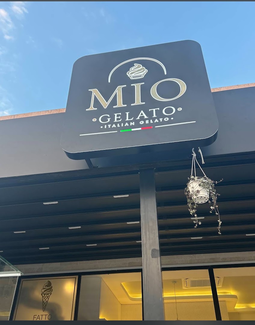 Mio Gelato: clear storefront signage photo