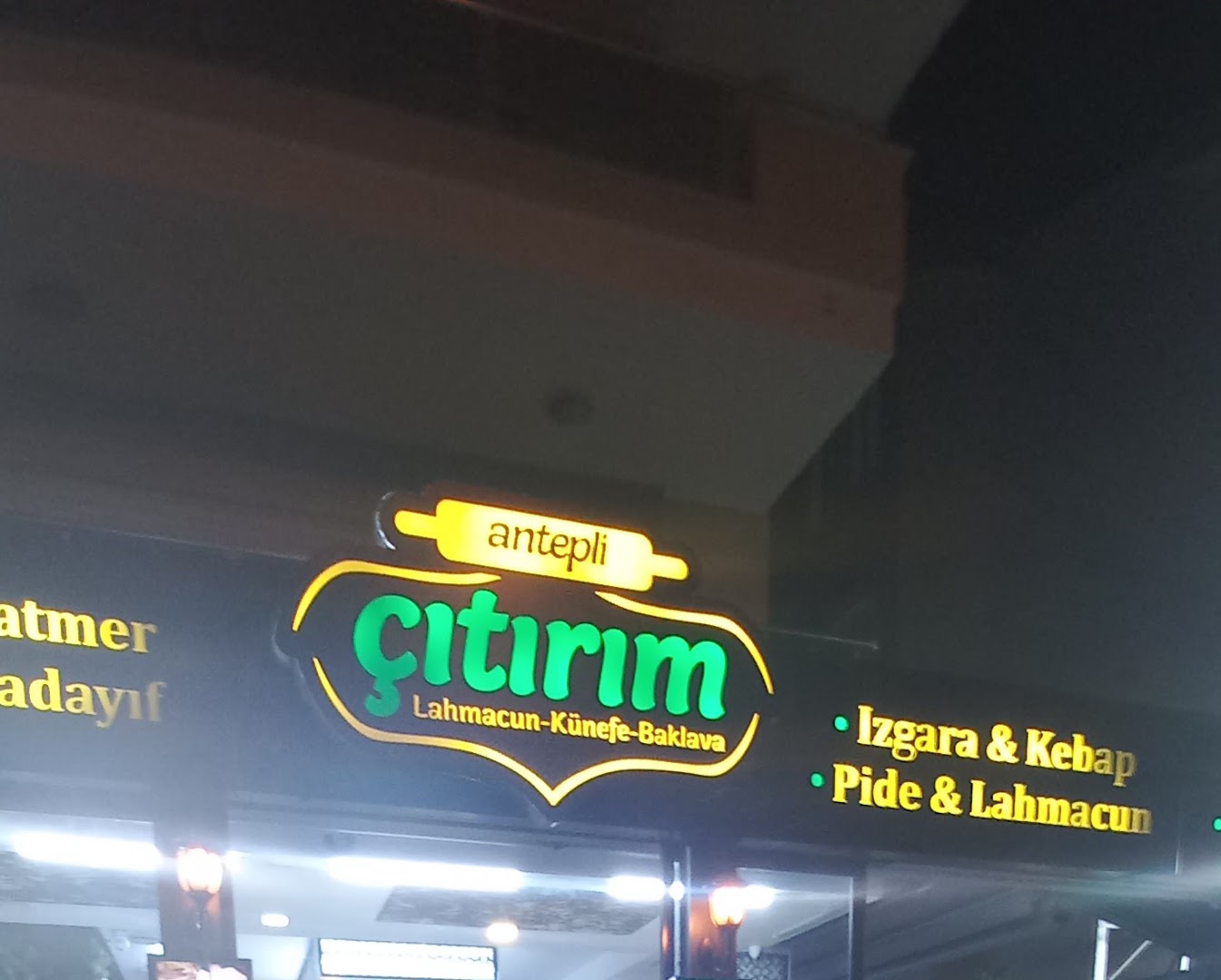 Antepli Çıtırım: clear signage of the restaurant