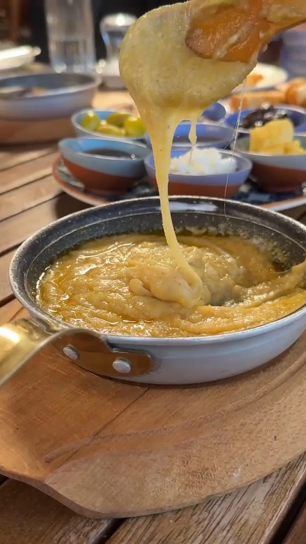 Terrace: appetizing photo of served food