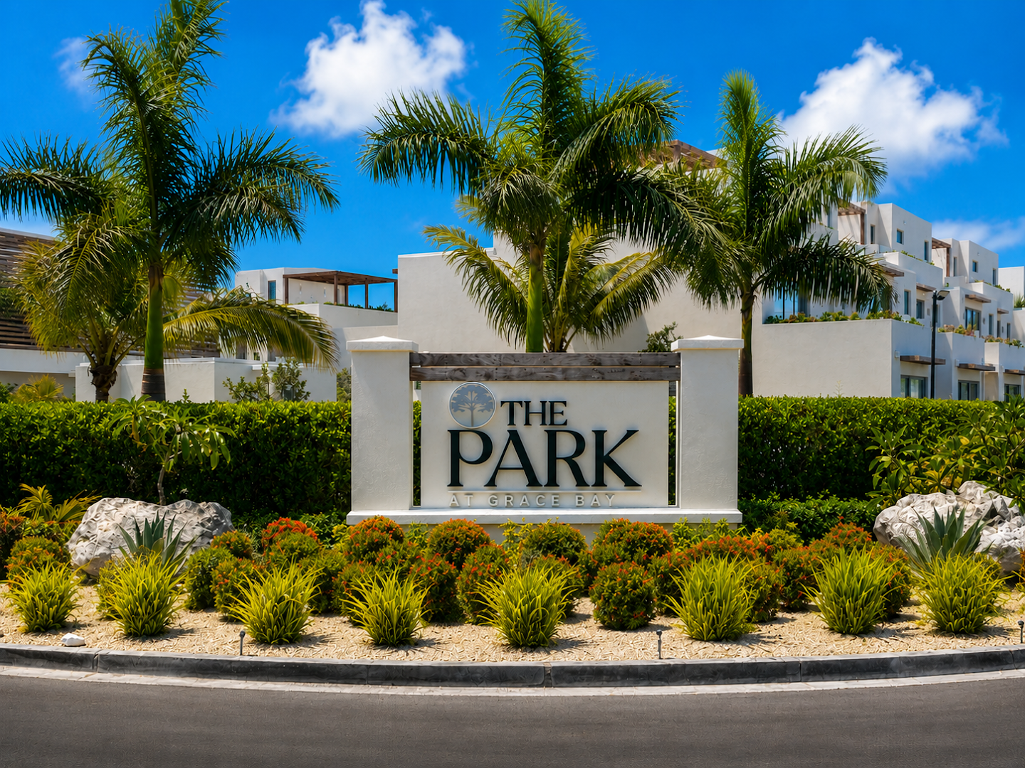 The Park at Grace Bay: professional, high-quality hotel signage photo