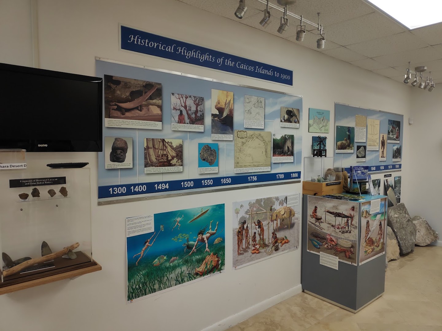 Turks and Caicos National Museum (Providenciales): clear photo of museum exhibits