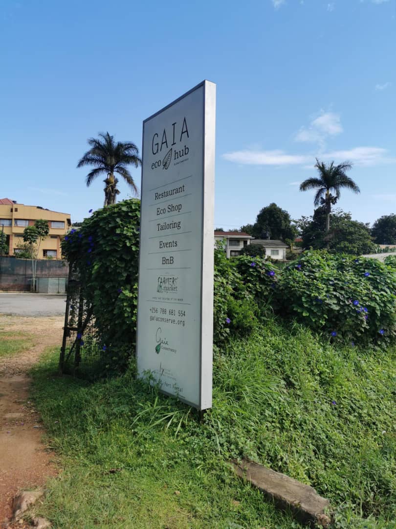 Gaia Eco Hub: clear signage of the venue