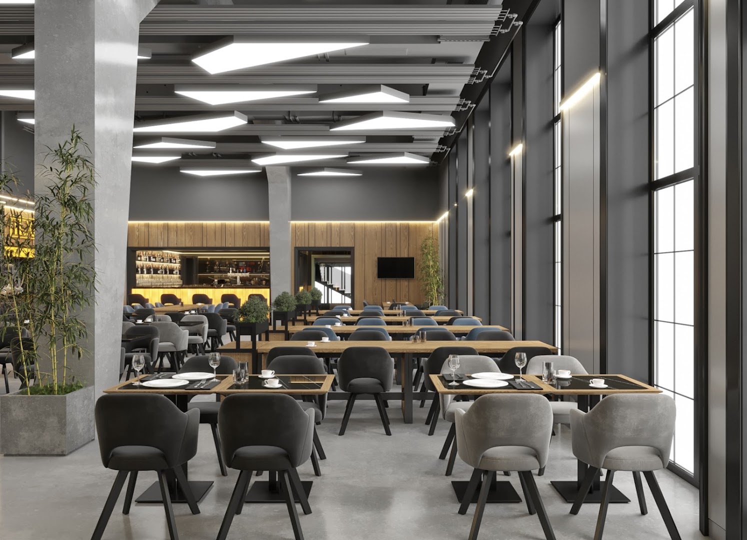 Podil Food: professional interior shot of restaurant