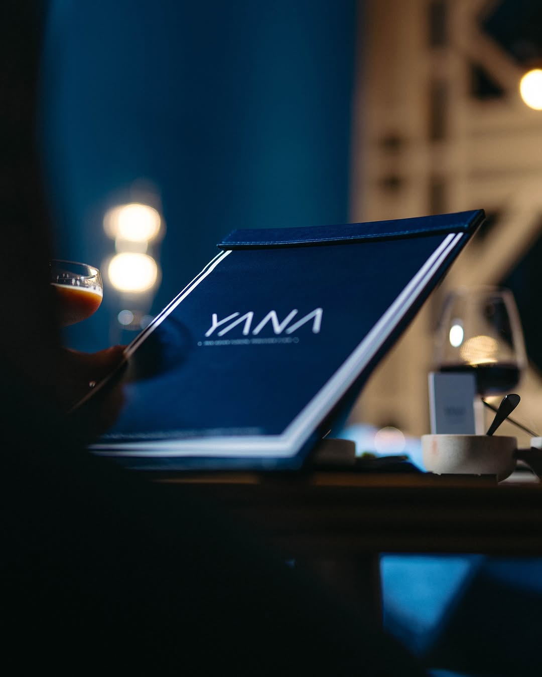 Yana: atmospheric shot of restaurant branding