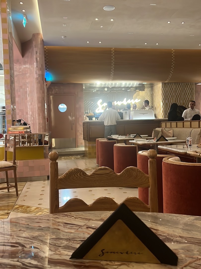 Somewhere: clear, inviting restaurant interior shot