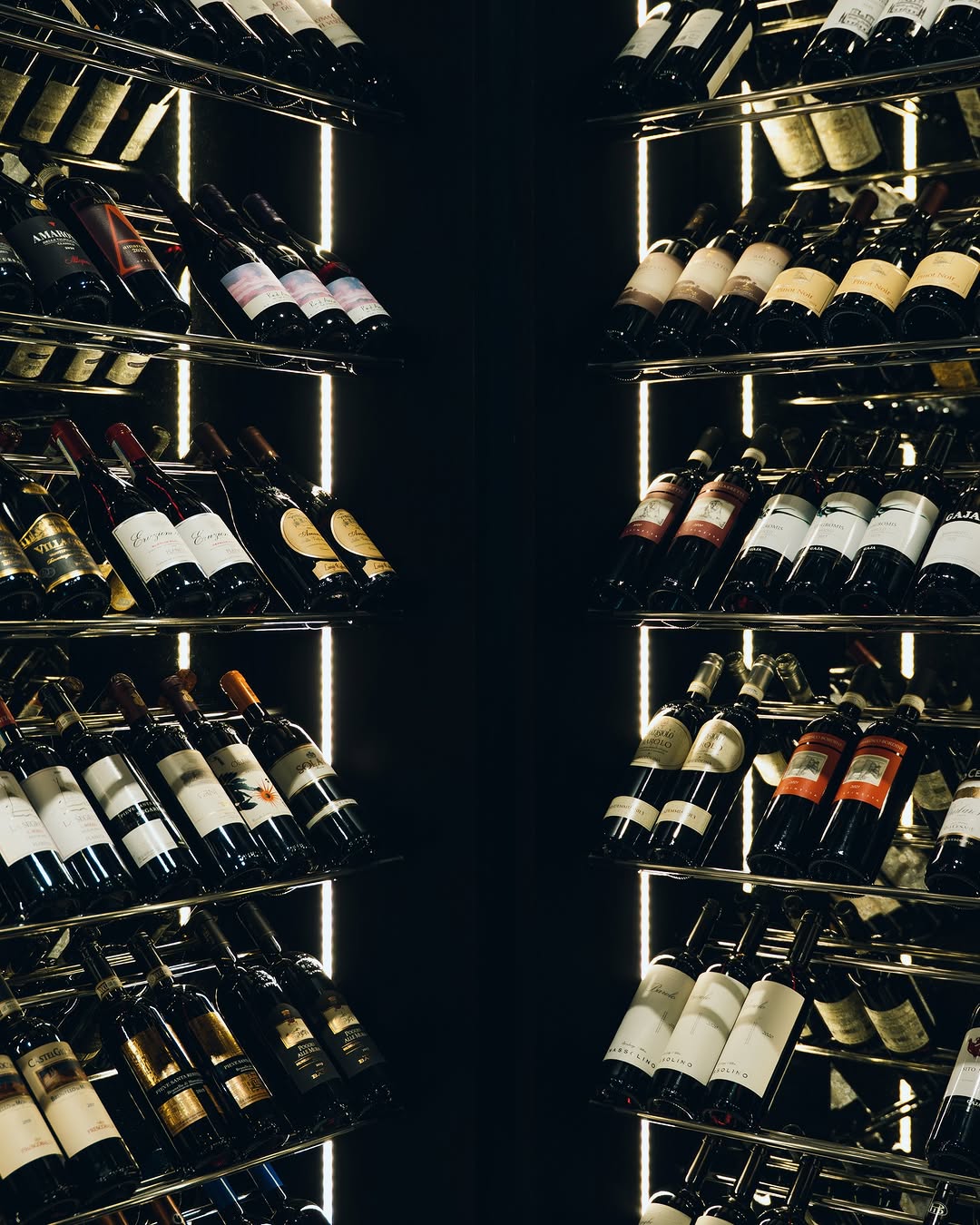 Siena: professional wine display photo