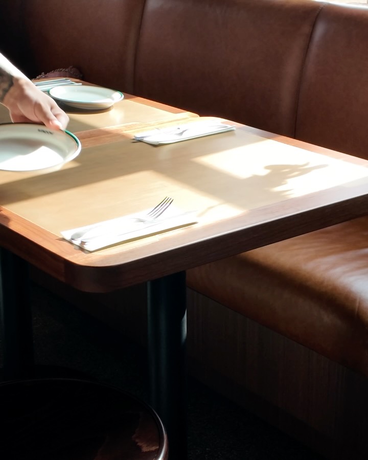Window: clean inviting restaurant interior shot