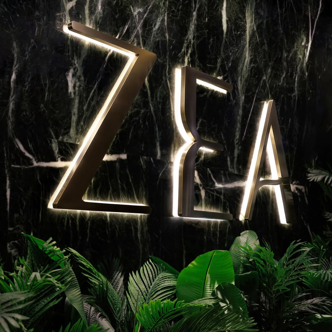 ZEA: professional and elegant venue signage