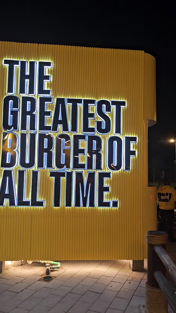 GOAT Burger Fujairah: attractive exterior signage and branding