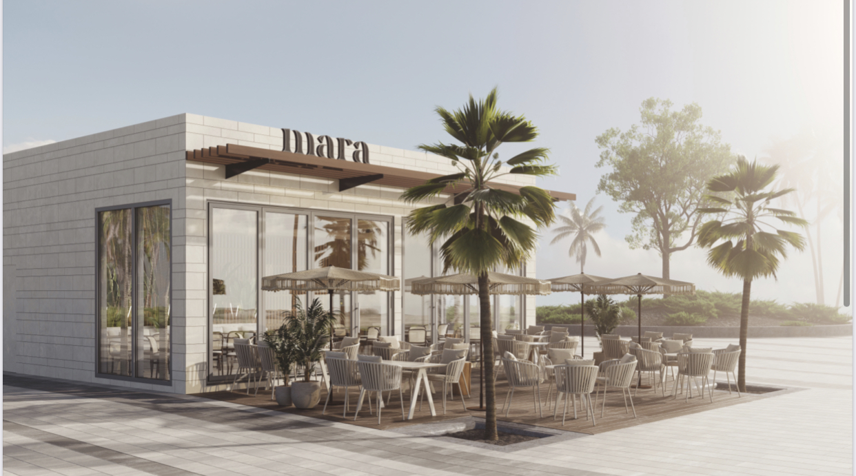 Mara Lounge Restaurant: professional architectural rendering of venue