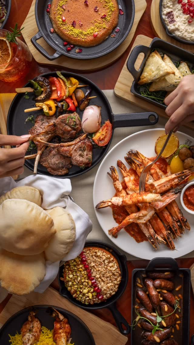 Braai Beach Grill: high quality appetizing food spread