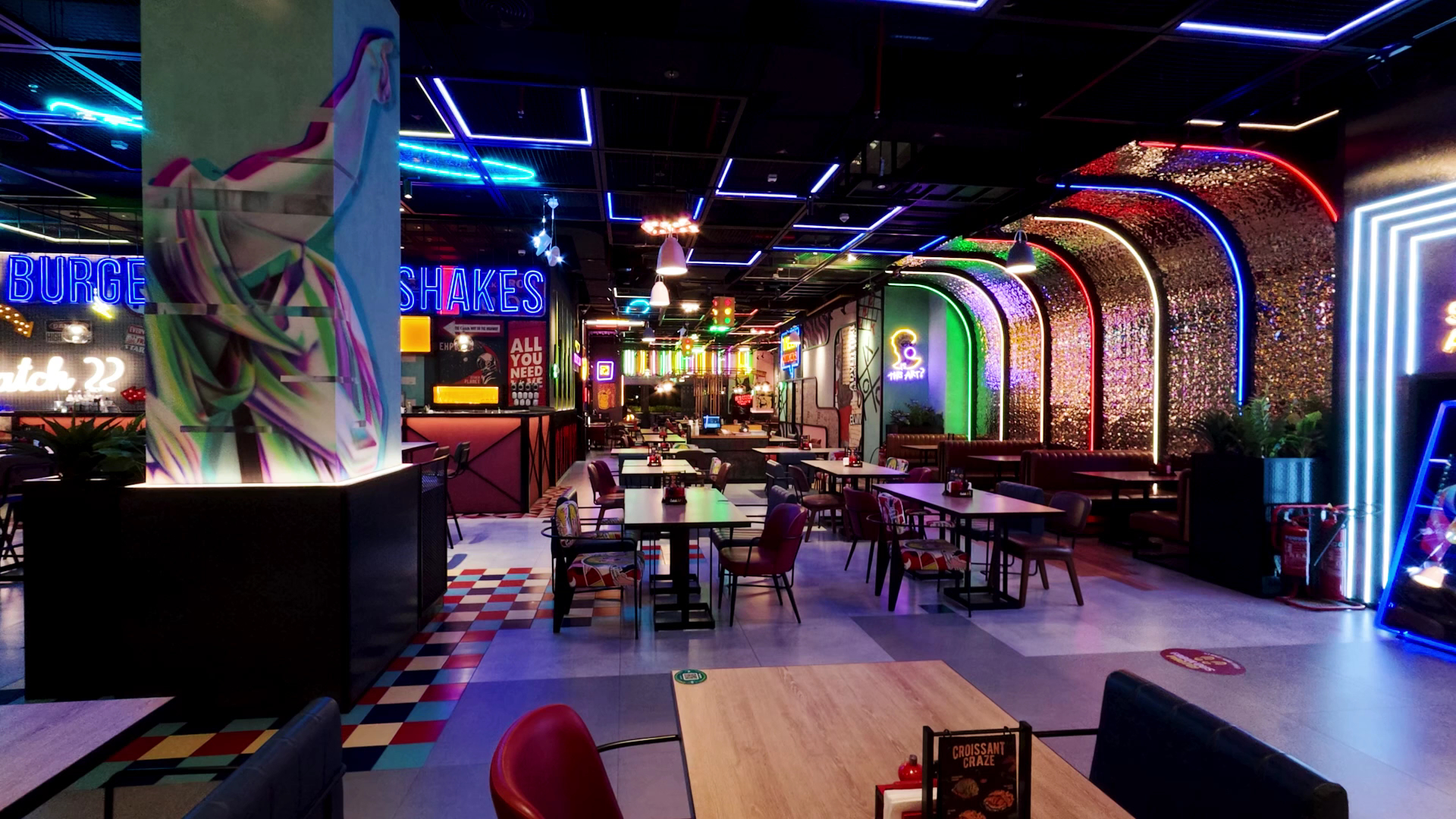 Catch22: clear, high-quality interior atmosphere shot