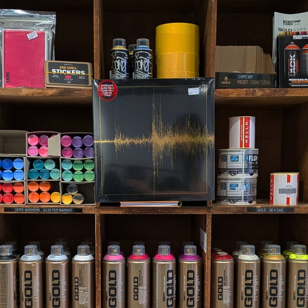 Hectic Records: clear display of shop products