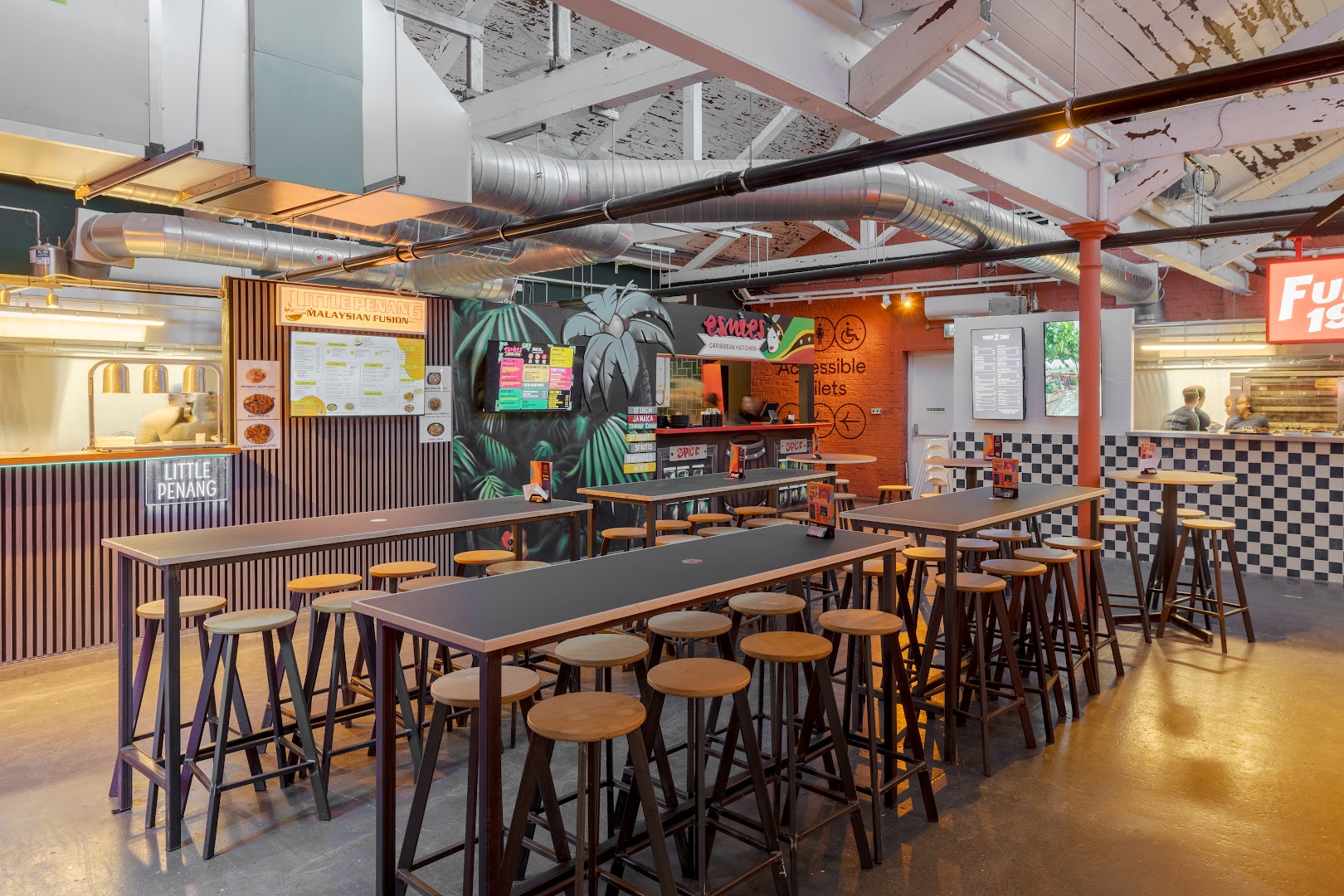 Alfred Works: clear, professional interior restaurant shot
