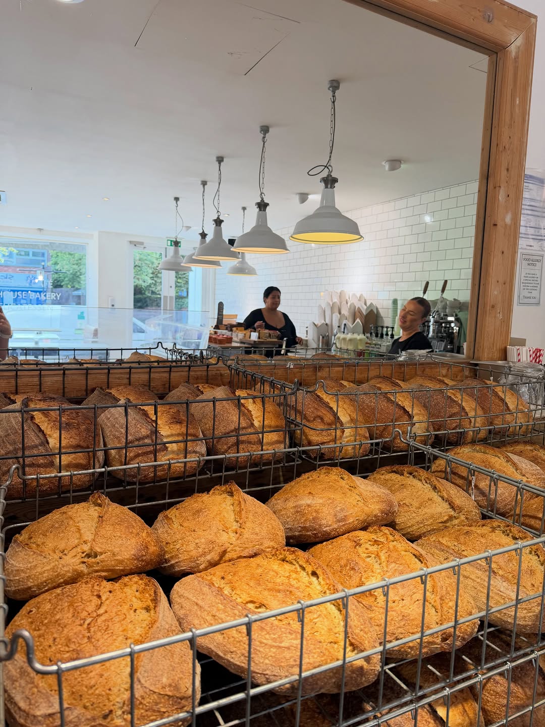 Medicine Bakery: appealing display of fresh bread