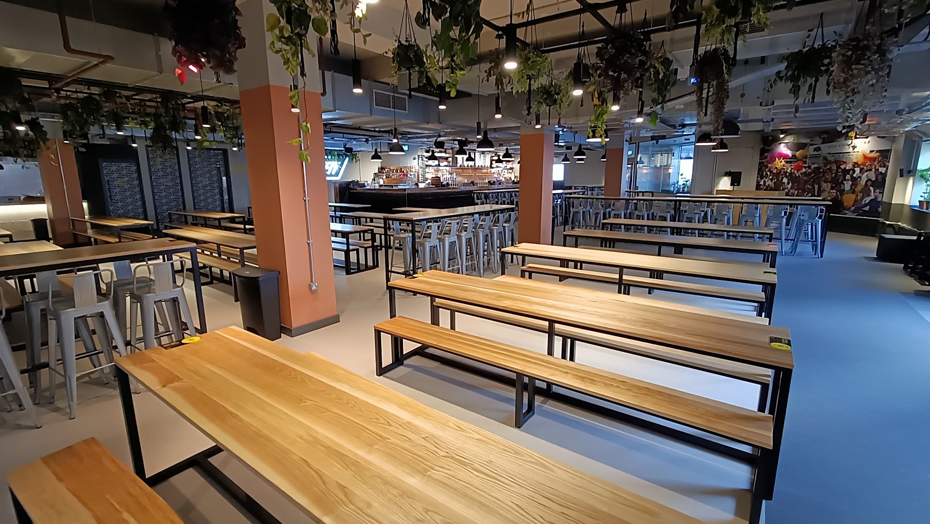 Society: clear shot of restaurant interior