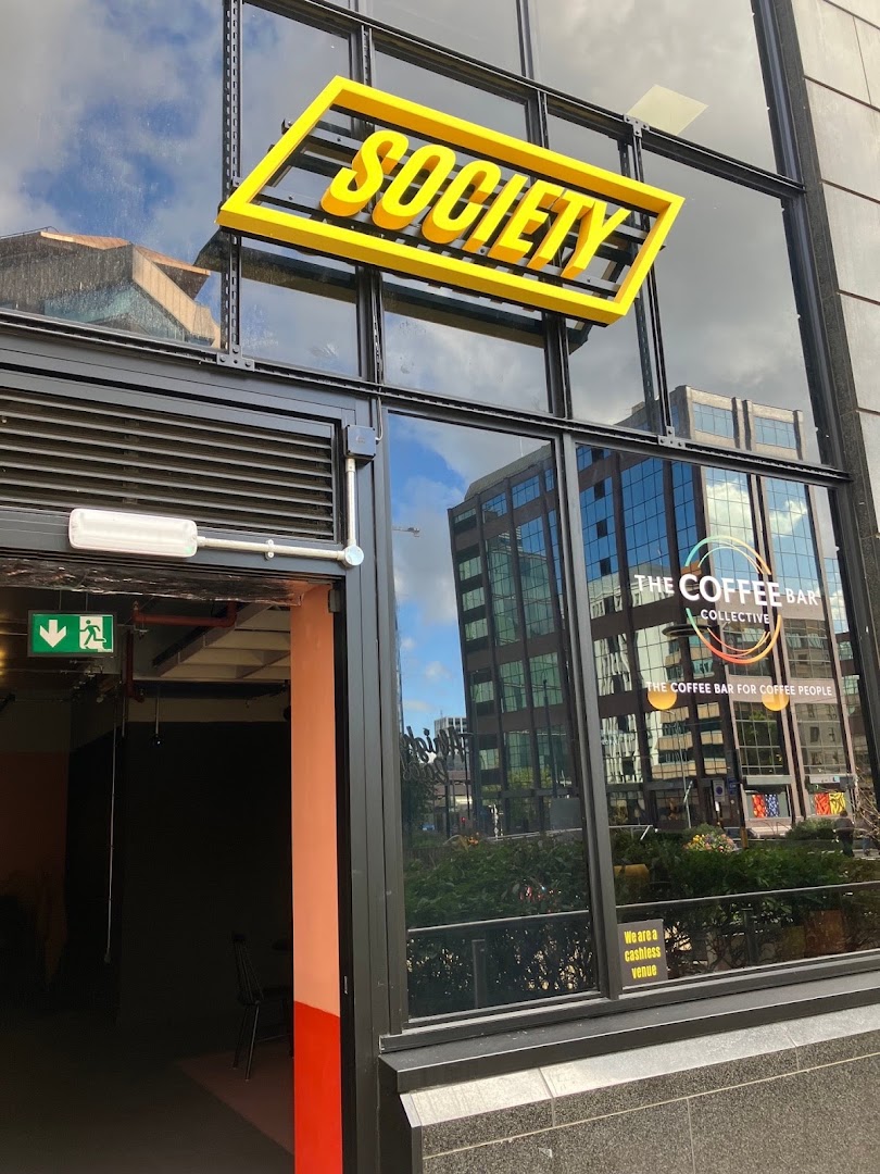 Society: clear exterior shot of venue