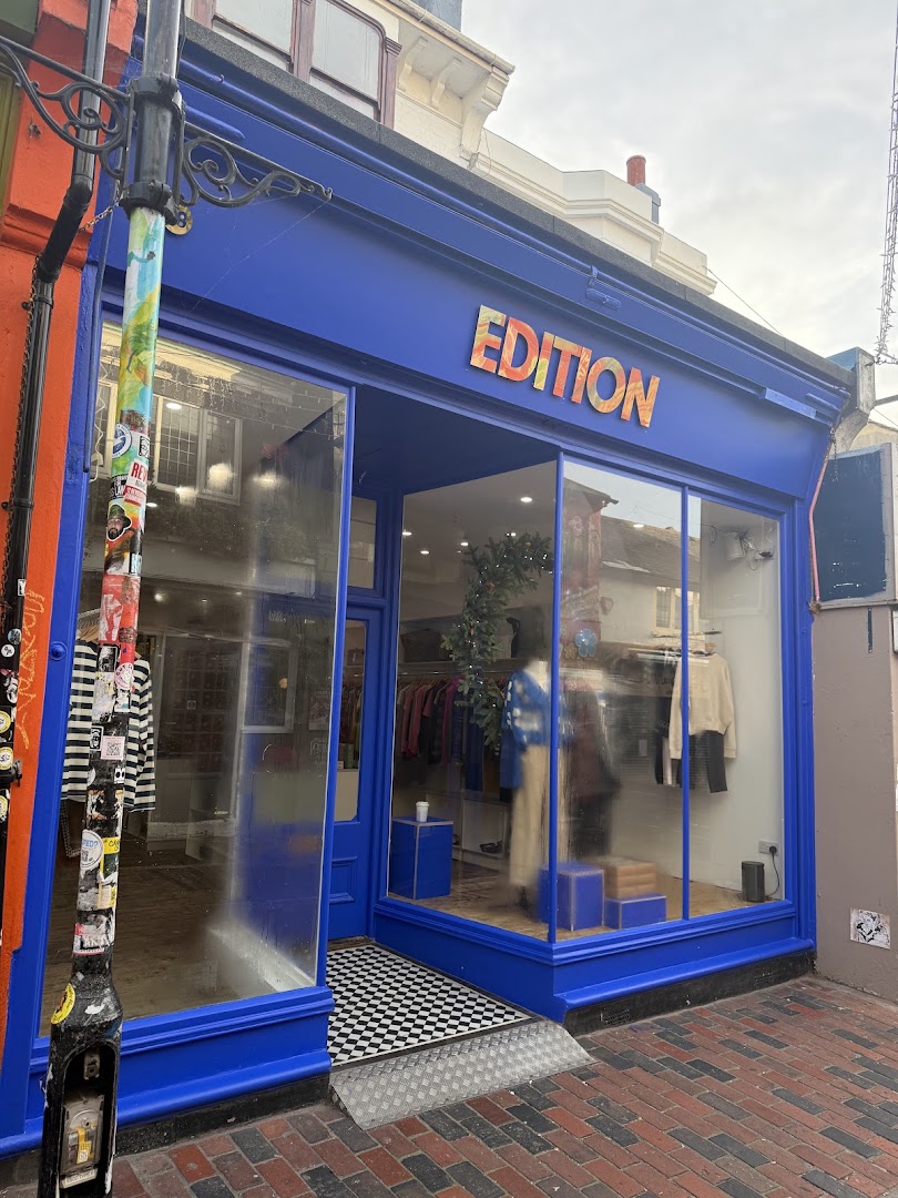 Edition: clear storefront photo of shop