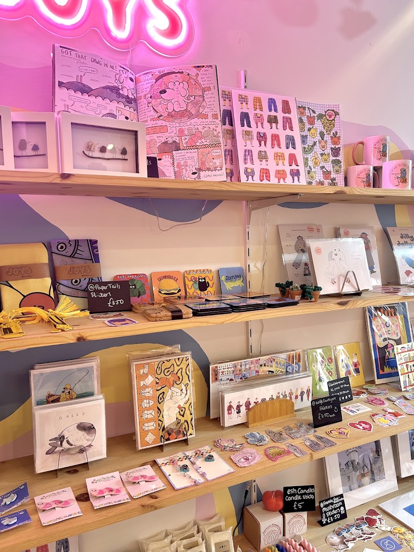 Joys of Edinburgh: clear display of shop products
