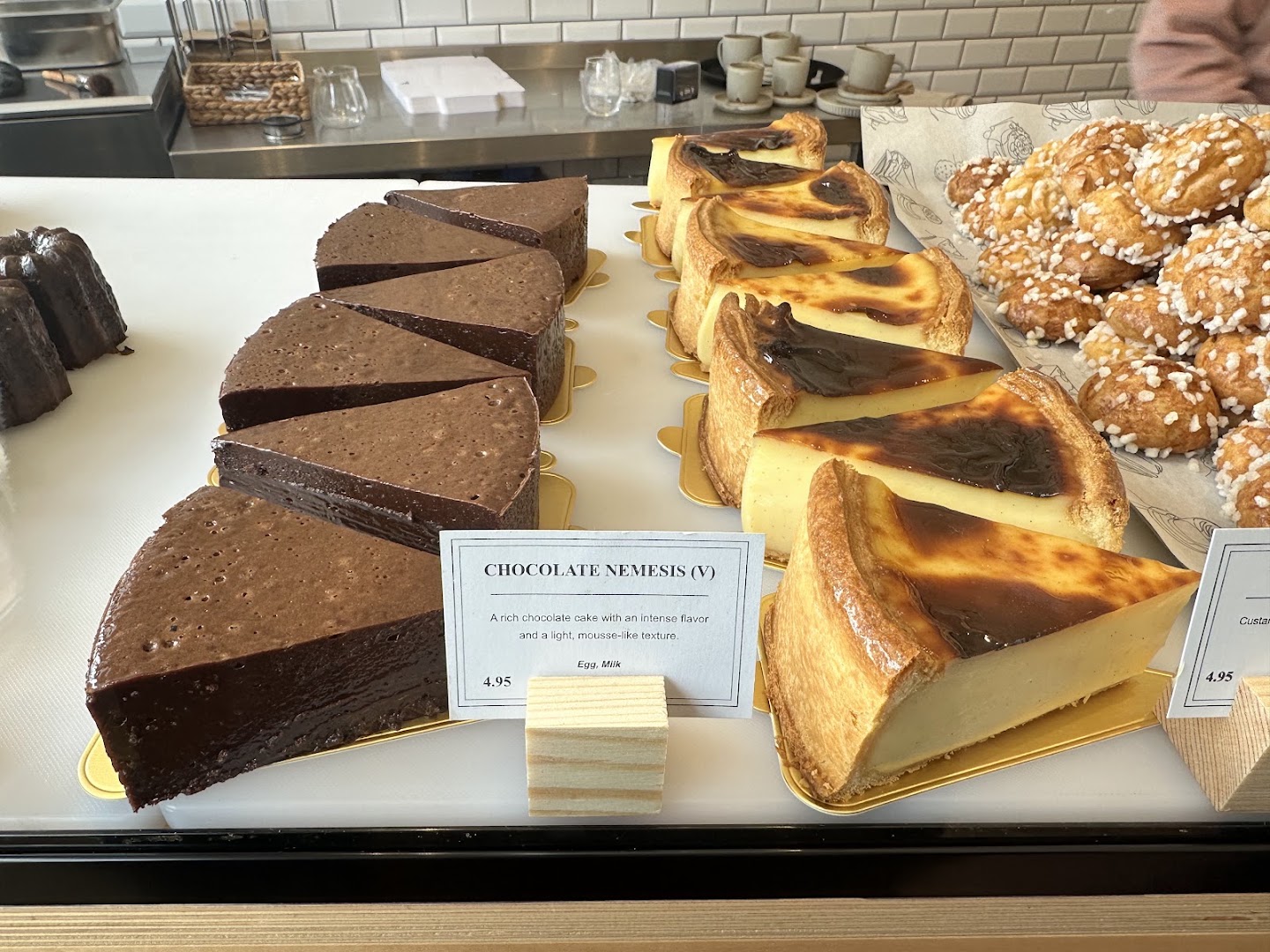 Project Canelé: appetizing display of fresh pastries