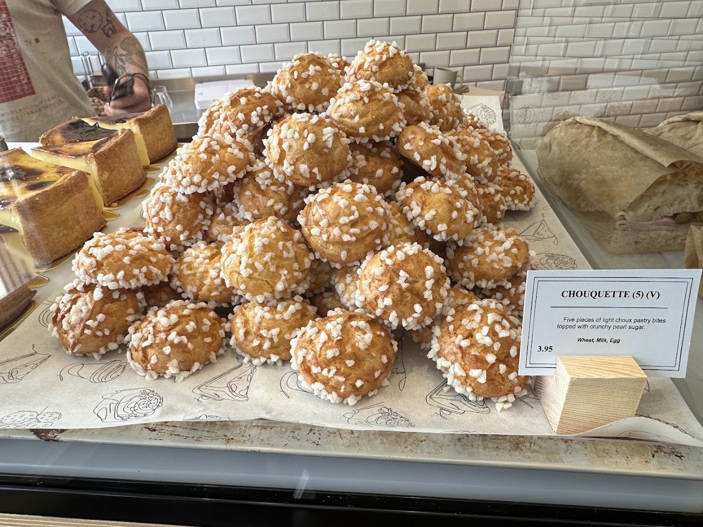 Project Canelé: appetizing display of fresh pastries