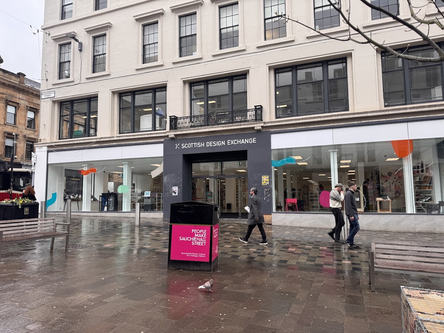 Scottish Design Exchange: clear storefront photo showing venue