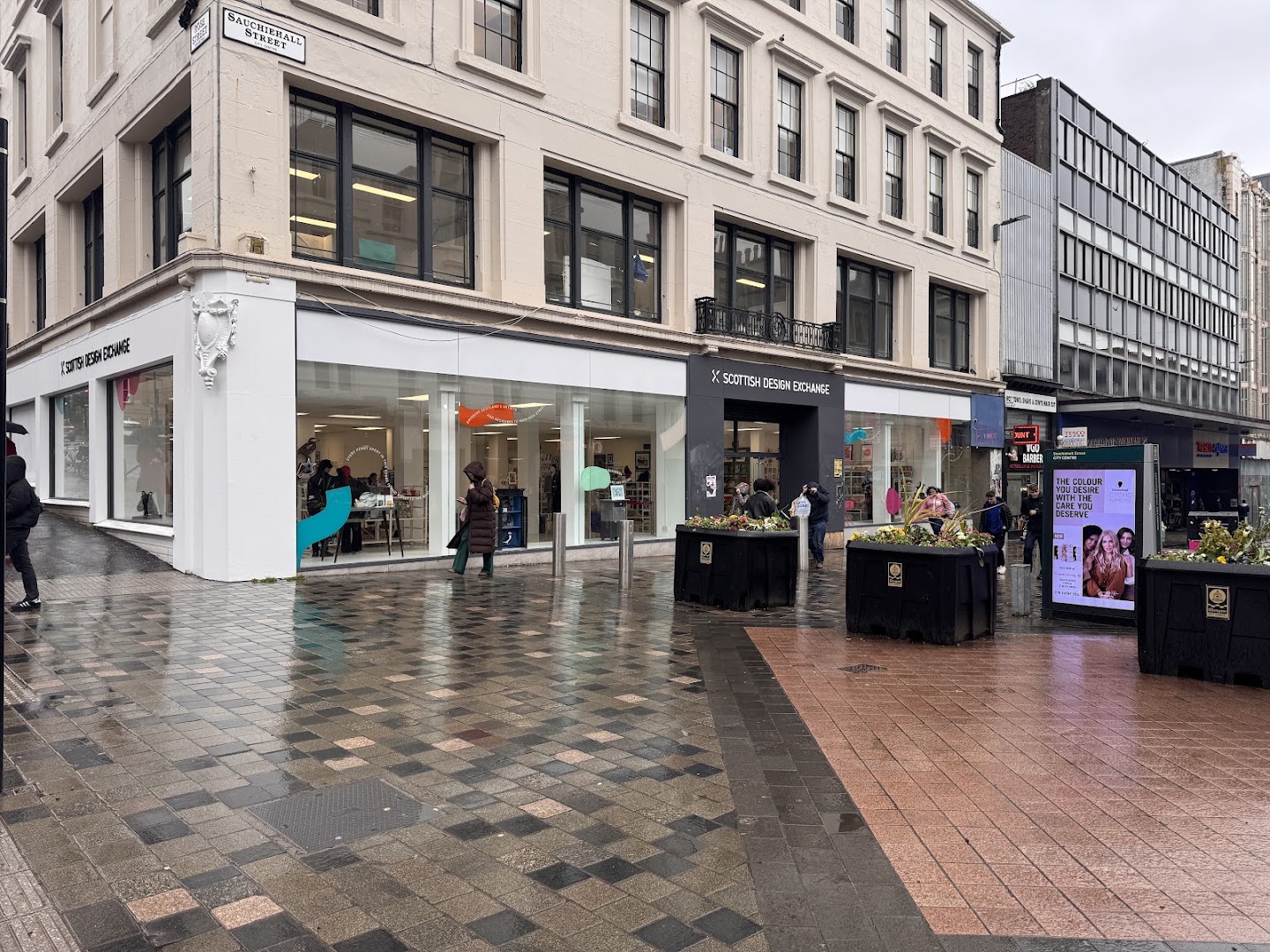 Scottish Design Exchange: clear storefront view of shop