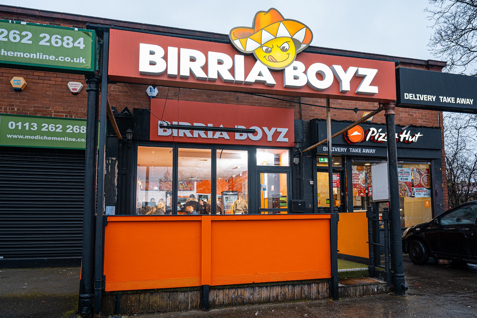 Birria Boyz: clear exterior shot of restaurant