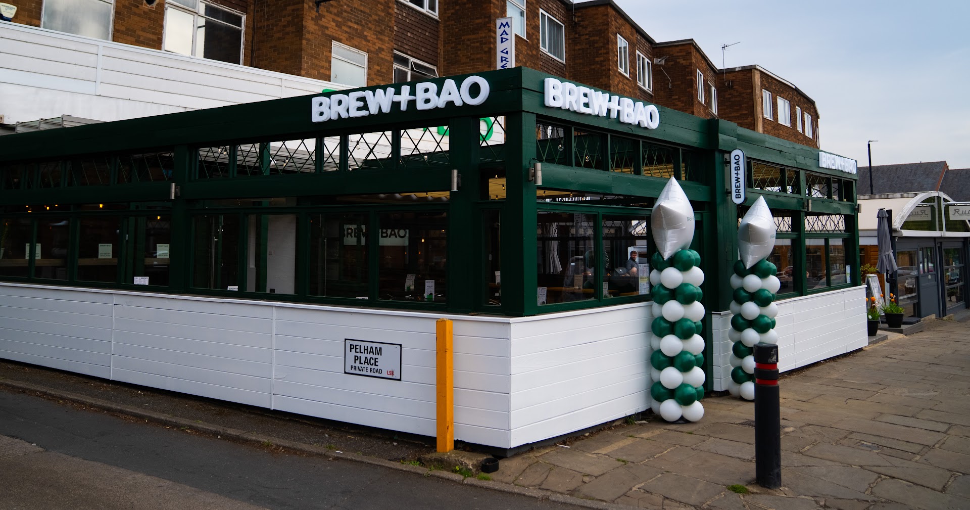 Brew+Bao: clear exterior shot of venue