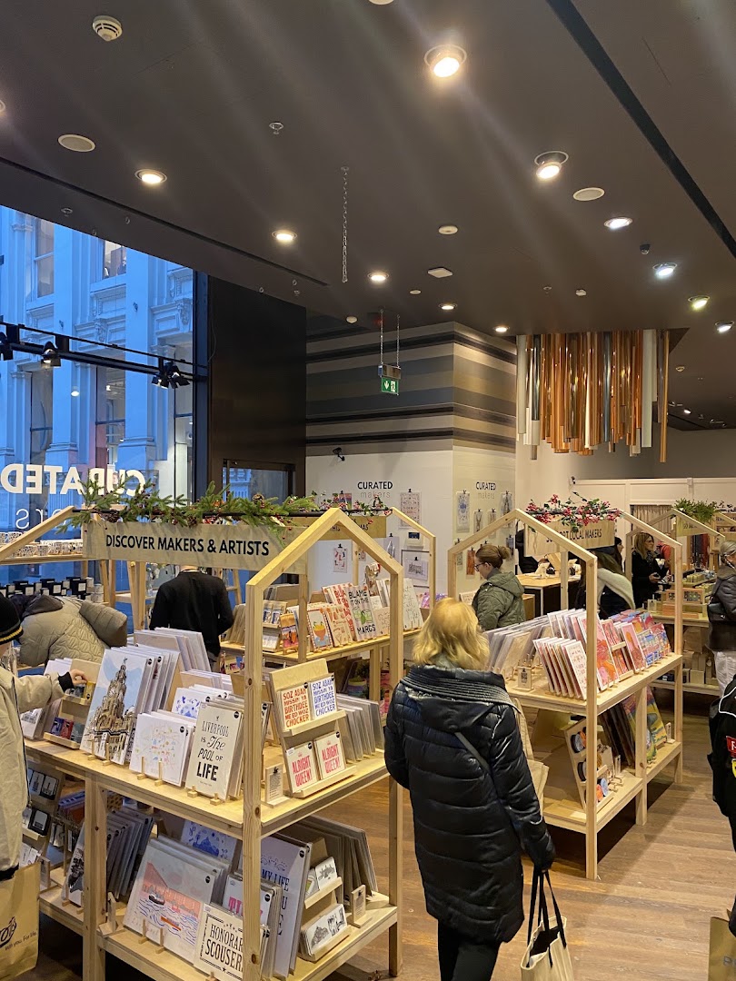Curated Makers: clear shop interior and products