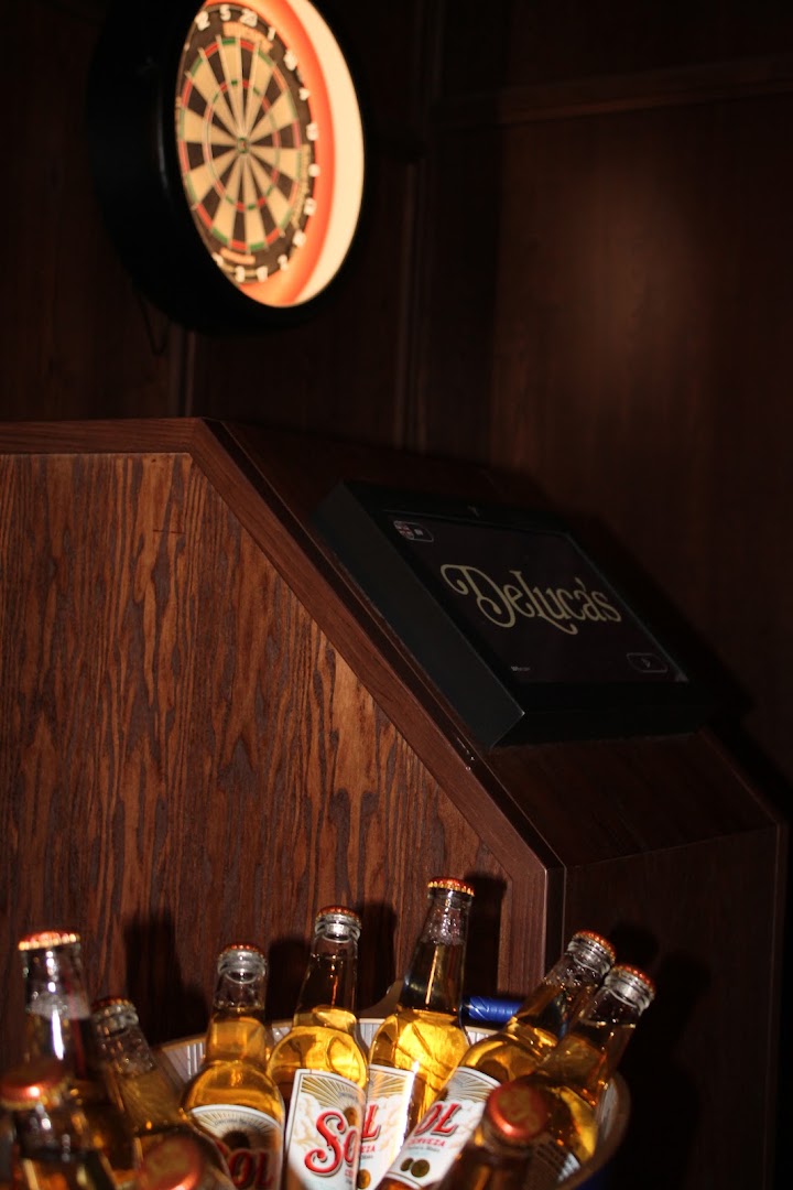 DeLuca's: clear shot of venue branding