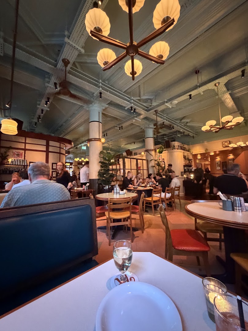 Dishoom Permit Room: inviting restaurant atmosphere well