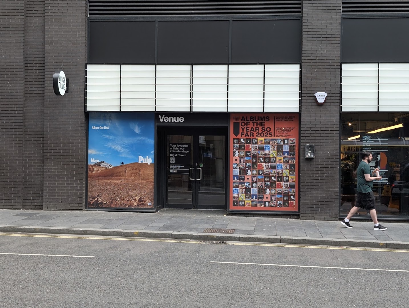 Rough Trade Liverpool: clear storefront showing venue branding