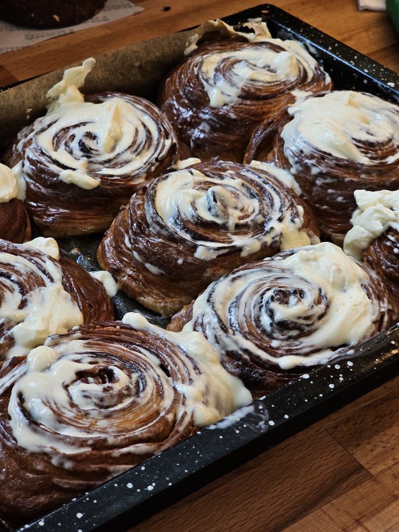 Burnt: appetizing photo of fresh pastries