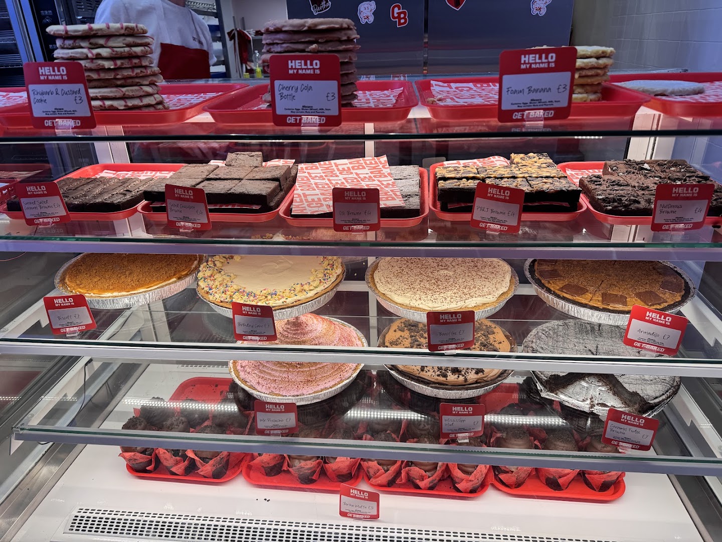 Get Baked: clear display of food products