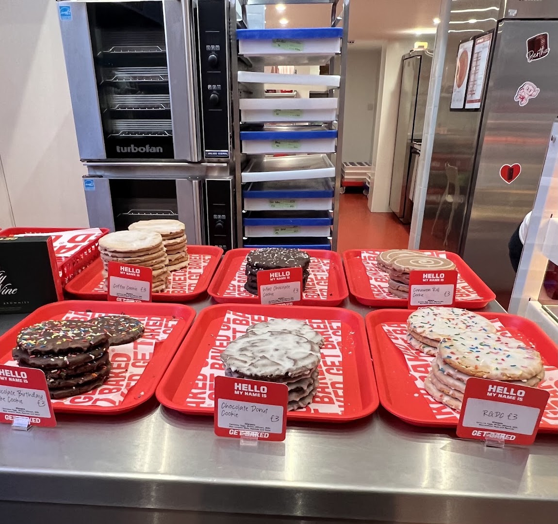 Get Baked: clear display of fresh products