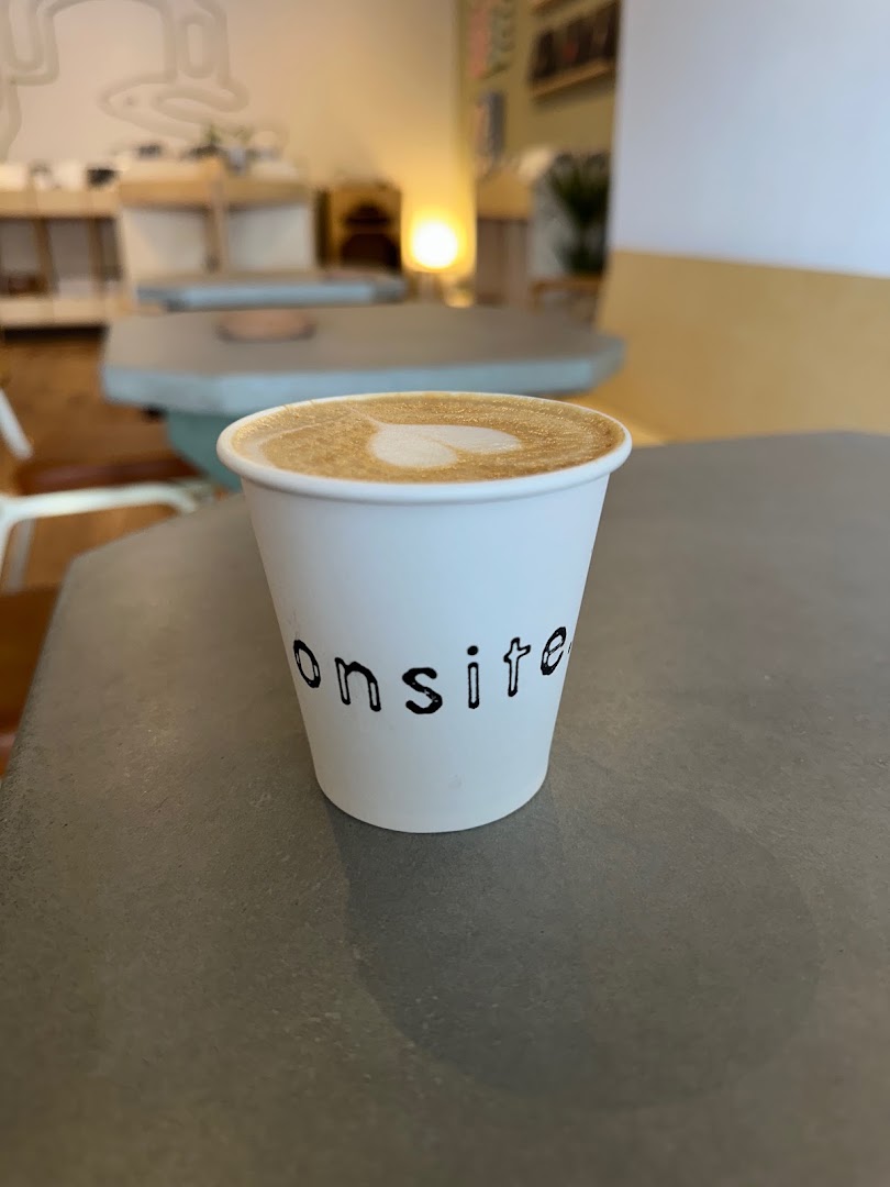 Onsite Records: clear photo of branded coffee