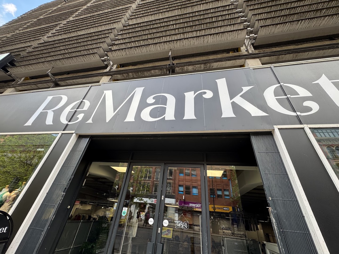 ReMarket: clear storefront photo showing signage
