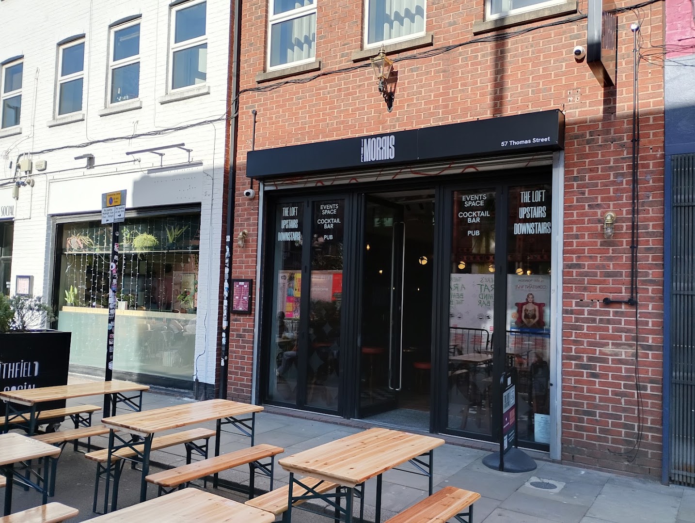 The Morris: clear exterior shot of venue