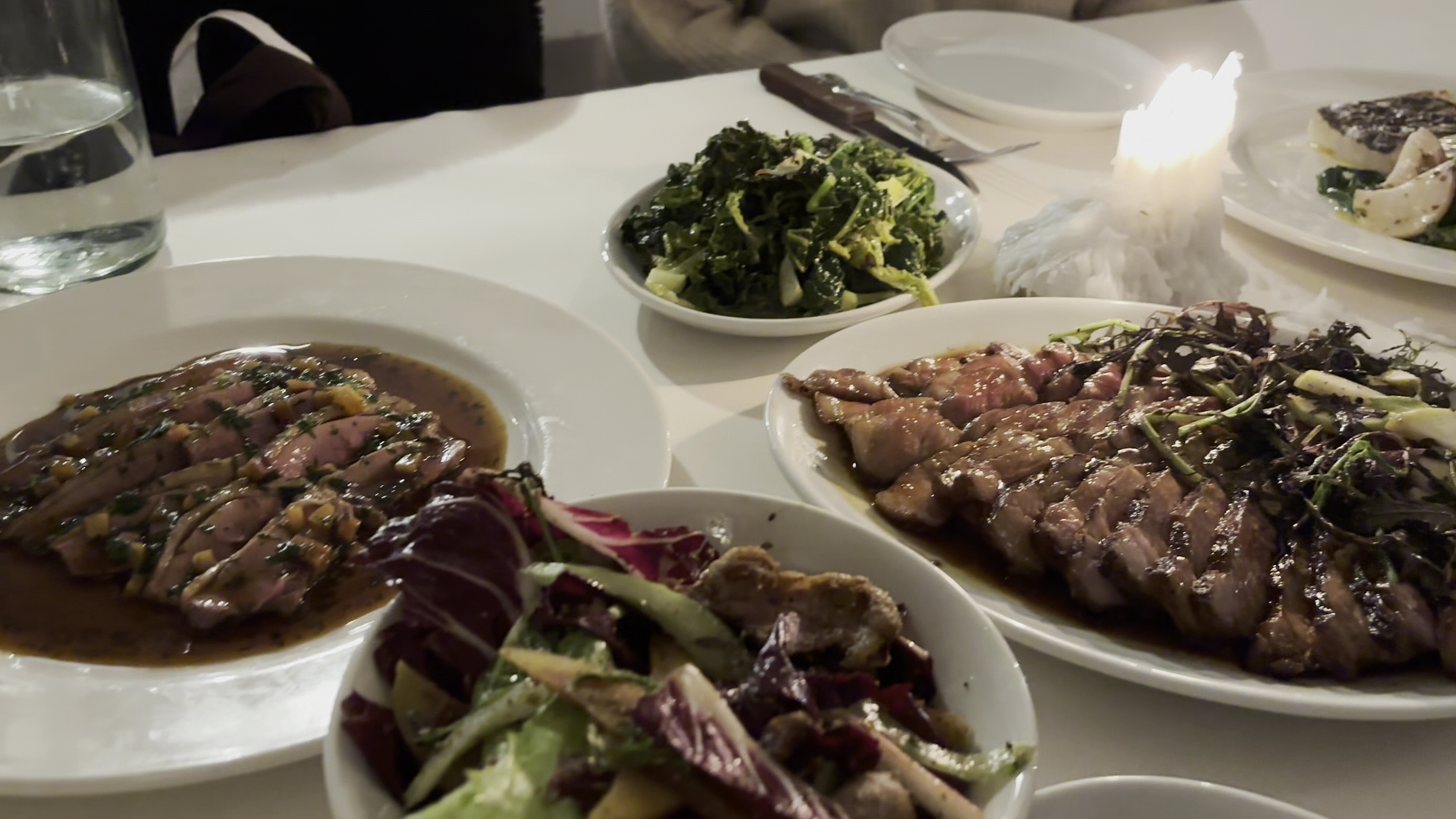 Winsome: appetizing food spread at restaurant