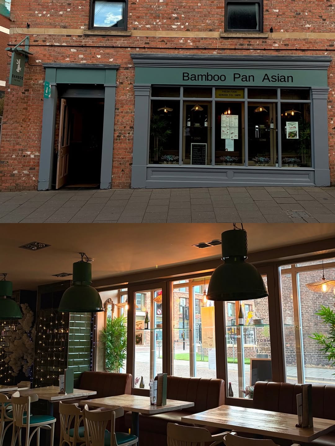 Bamboo Pan Asian: clear exterior and interior shots