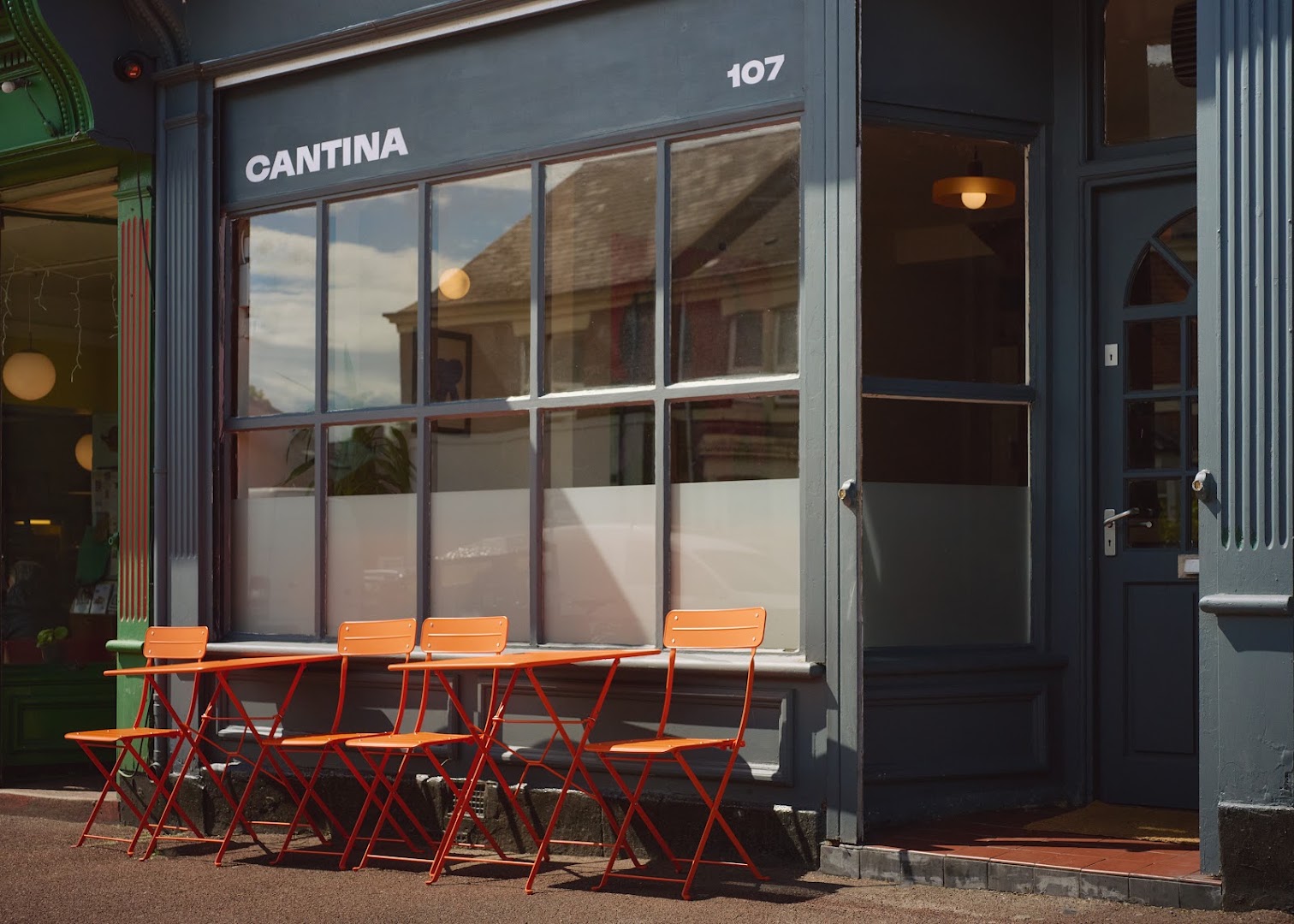 Cantina: professional exterior shot of venue