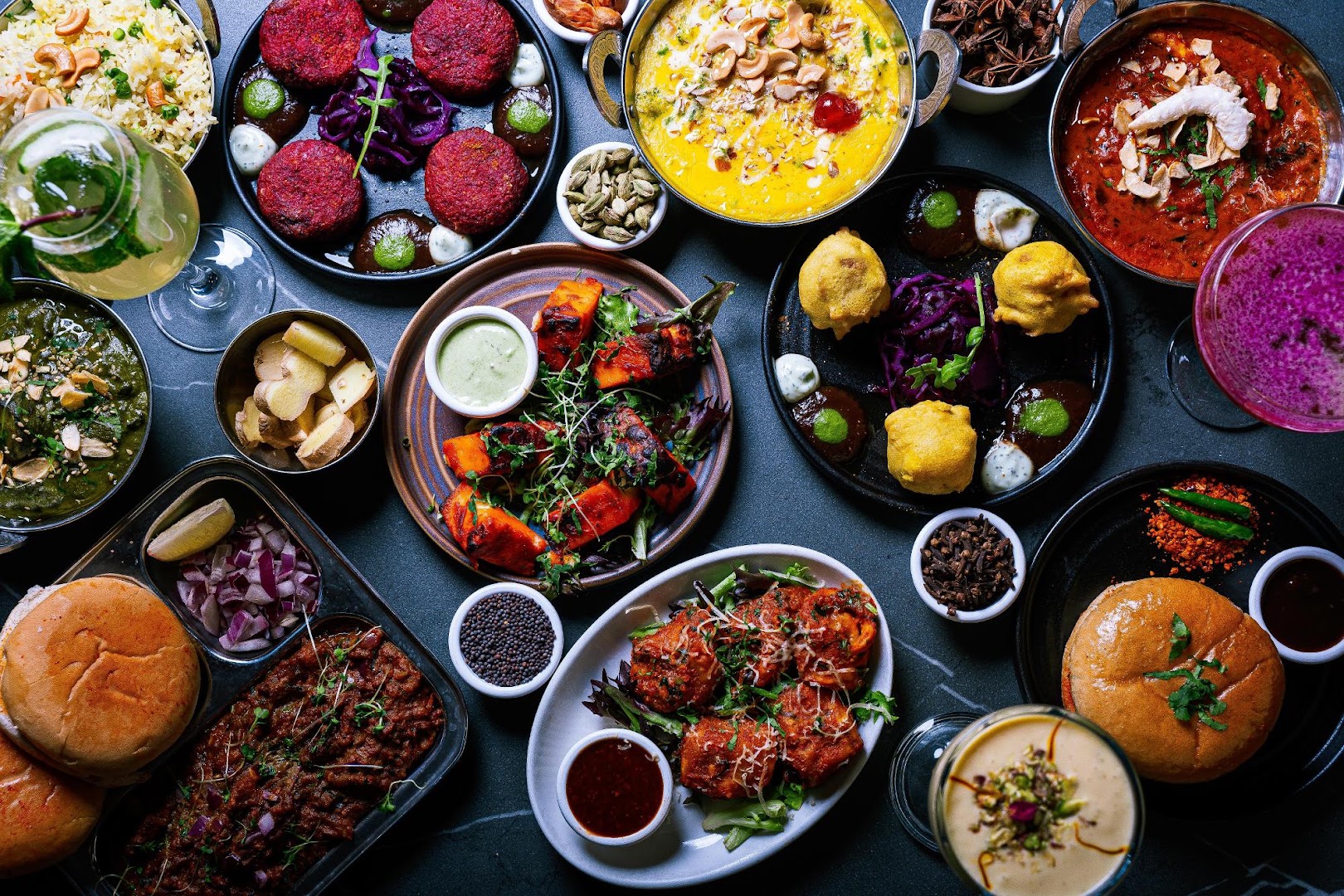 Namaste Village: high quality, appetizing food spread