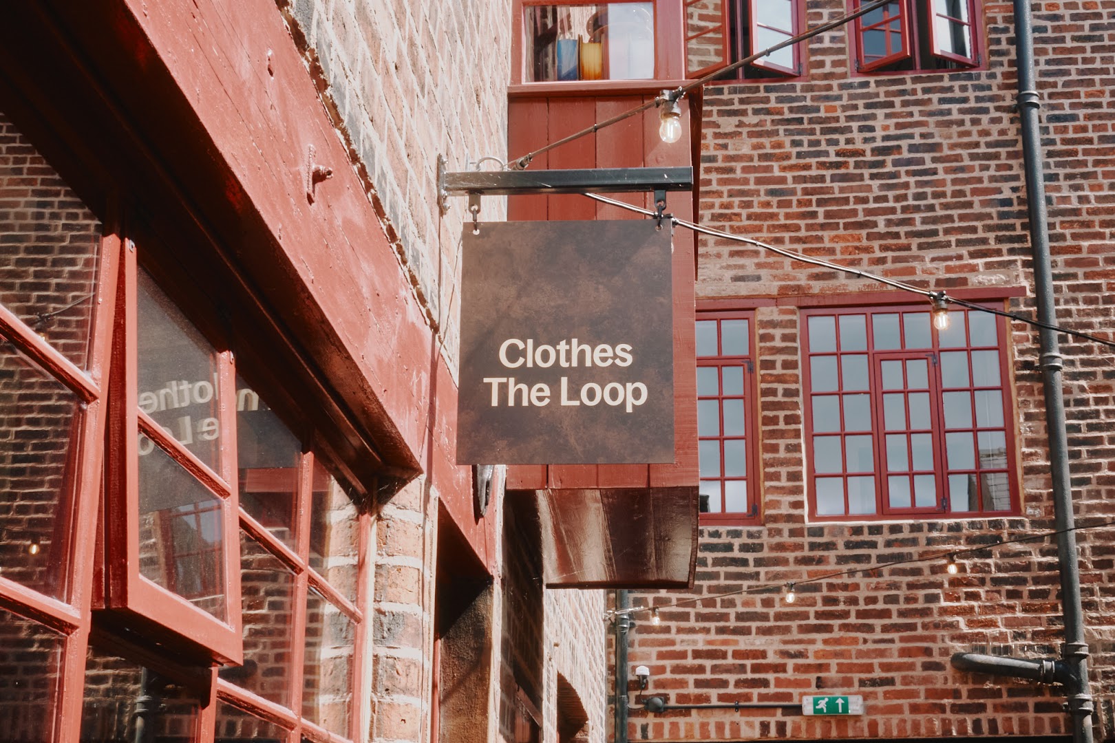 Clothes the Loop: clear, professional storefront signage photo